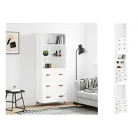VidaXL Highboard Weiß 69,5x34x180 cm Holzwerkstoff