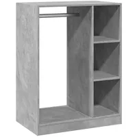 VidaXL Kleiderschrank Betongrau 77x48x102 cm Holzwerkstoff
