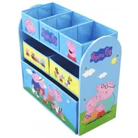 Hti-Living Kinderregal Peppa Pig 3 Etagen MDF blau