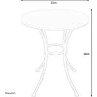 Hti-Living Gartentisch Ø 57 x 68 cm Mehrfarbig