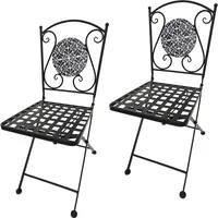 Hti-Living Gartenstühle 2 Stück Celia Floral