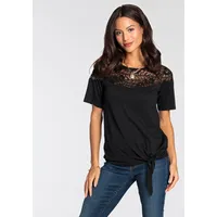 LAURA SCOTT Wickelshirt in schwarz | Gr.: 46,