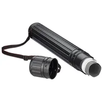 Relaxdays Ausziehbare Posterrolle Schwarz