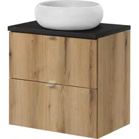 [en.casa] En.Casa, Waschbeckenunterschrank, Waschtisch Skelbolu mit Schubladen 60x72x40 cm