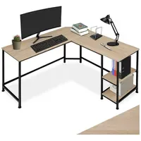 tectake® Schreibtisch, Hamilton 138x138x75,5cm