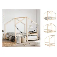 VidaXL Kinderbett 2x(80x160) cm Massivholz Kiefer - Braun