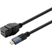 Vivolink Keystone Black USB-C female to male (PROKEYUSBCFM0.5B)