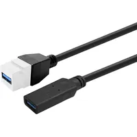 Vivolink Keystone White USB3.0 A-Female to A-Male (PROKEYUSB3AFF0.2W)
