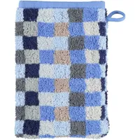CAWÖ Unique Karo Handtuch 16 x 22 cm saphir