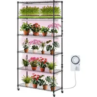 Vevor Pflanzenständer mit Wachstumslicht, 6 Ebenen, 150 W, Regal