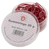 WIHEDÜ Gummiringe 5cm 25g rot in Dose