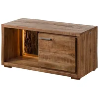 MASSIVMOEBEL24.DE Kommode Akazie 88x40x45 natur lackiert BARK #124