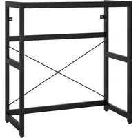 VidaXL Badezimmer Waschtischgestell Schwarz 79x38x83 cm Eisen