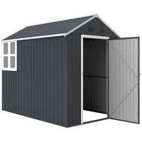 Outsunny Geräteschrank 2,59 x 1,72 m Dunkelgrau