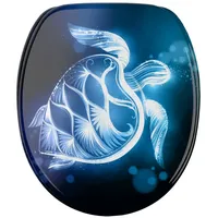 WCShop24 WC-Sitz mit Absenkautomatik Glow Turtle