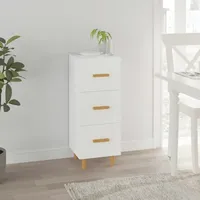 VidaXL Sideboard Weiß 34,5x34x90 cm Holzwerkstoff