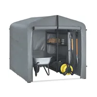 SoBuy Fahrradgarage für 2-4 Fahrräder Geräteschuppen mit UV-Schutz 159x165x219cm