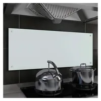 VidaXL Küchenrückwand Weiß 100x40 cm Hartglas