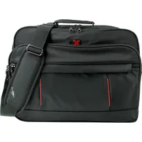 Travel n meet Schultertasche Spinnstoff, Polyester schwarz ca. 40cm