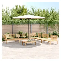 VidaXL 6-tlg. Garten-Sofagarnitur aus Paletten Massivholz Akazie