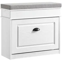 SoBuy Schuhbank 61 x 51 x 24 cm weiß