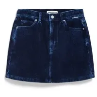 ARMEDANGELS Damen Cordrock aus Bio-Baumwolle - blau M