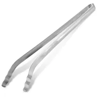 Fackelmann Grillzange 36 cm Edelstahl weiß