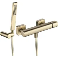 OEM Wand-Brausemischer mit Brausegarnitur gebürstetes Gold