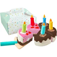 HABA 2012312001 - Creative Play Geburtstagstorte im Tortenkarton, 12-teilig,