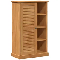 VidaXL Badezimmer Schrank mit Speicher Honigbraun 68 x 34