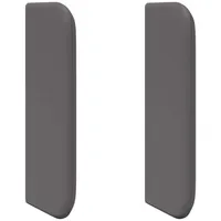 VidaXL Kopfteil Ohr 2 stk. Grau 40 x 16