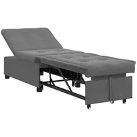 VidaXL Schlafsofa Dunkelgrau 67 x 194 x 82 cm