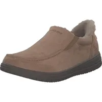 SKECHERS Herren Murette Scofield Hausschuh, Tan Microfiber, 48.5 EU