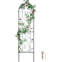 Vevor Rankhilfe, 38x152 cm, Rankgitter, rostfreies Metallspalier für Gartenblumen,