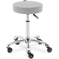 Physa Rollhocker höhenverstellbar WORCESTER LIGHT GRAY Kosmetikhocker 150 kg