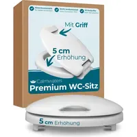 Calmwaters WC-Sitz erhöht mit Absenkautomatik Weiß