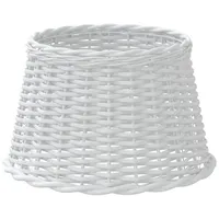 VidaXL Lampenschirm Weiß Ø45x28 cm Korbweide