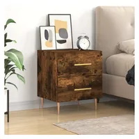 VidaXL Nachttisch Räuchereiche 40x35x47,5 cm Holzwerkstoff