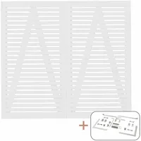 Plus Doppeltor 200 x 180 cm Weiß/Holz