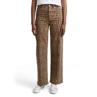 Tom Tailor Denim Damen 1049385 Jeans, 38819-Brown Black Leo,