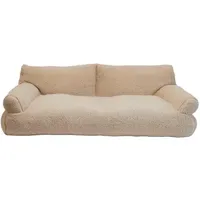 Nobby Plüschsofa Teddy beige L x B x H: