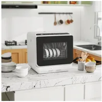 Homcom 800-269V90WT Tischgeschirrspüler (freistehend, 450 mm breit, Weiß)