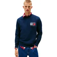 Tommy Hilfiger Tommy Jeans Herren, Sweatshirt Flag Crew mit