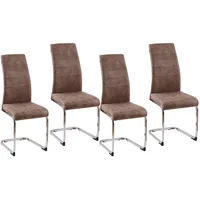 Hti-Living HTI-Line Schwingstuhl SallyC Braun 4er