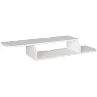 [en.casa] TV Möbel, TV-Lowboard hängend Kershaby 120x30x19 cm Weiss