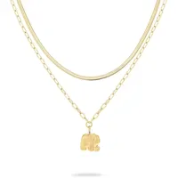 TAMARIS Ketten-Set Little Elephant Gelb/Goldfarben