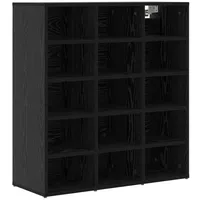 VidaXL Schuhschrank Schwarze Eiche 77,5 x 30 x cm