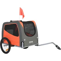 Vevor Hundeanhänger 30 kg Fahrradanhänger Kohlenstoffstahl + 600D Oxford-Gewebe