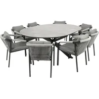 DEGAMO LYON Set 9-tlg. Grau