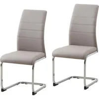 Hti-Living HTI-Line, Stühle, Schwingstuhl 2er Set PU cappuccino